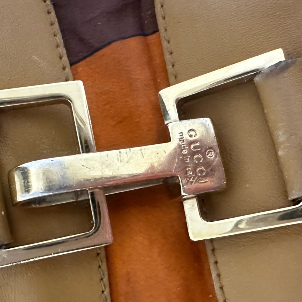 Authentic Vintage Gucci Geometric Piston Lock Jackie - Rare!